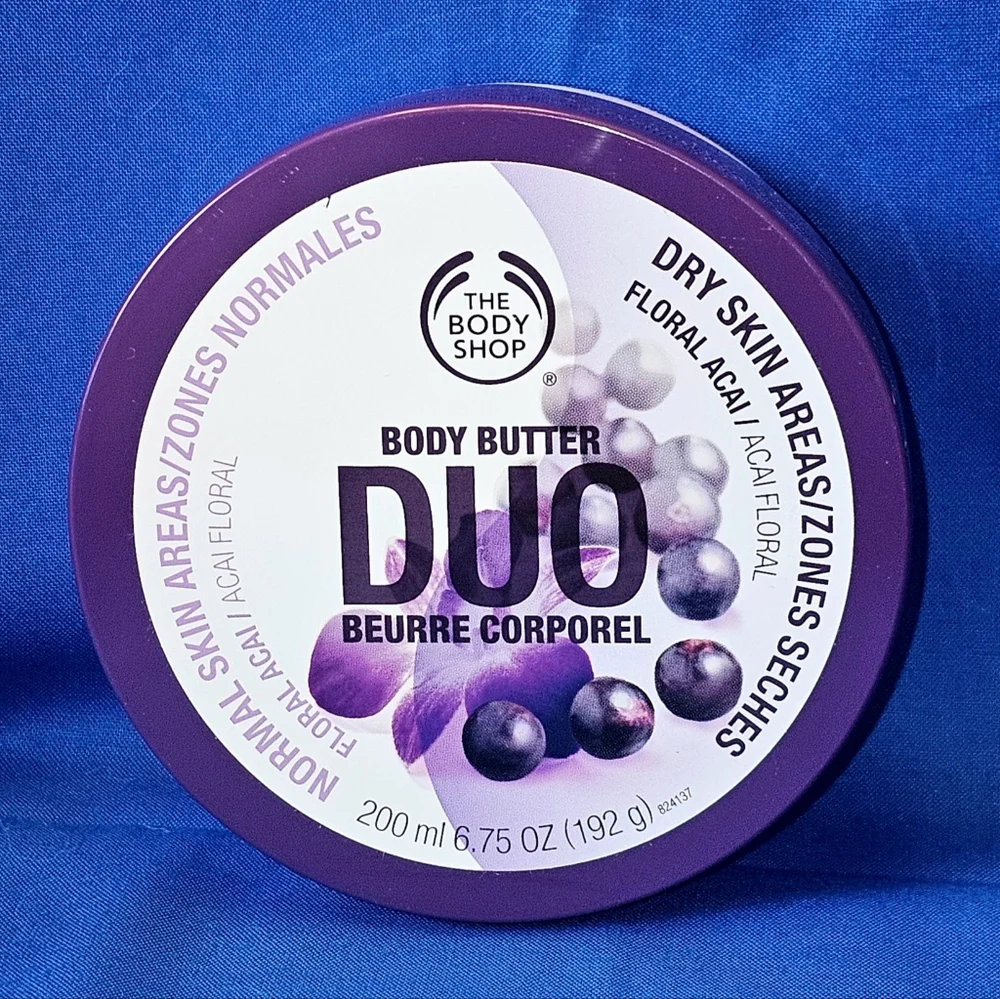 The Body Shop FLORAL ACAI Body Butter Duo Cream Lotion Rare SEALED 6.75 oz 200ml